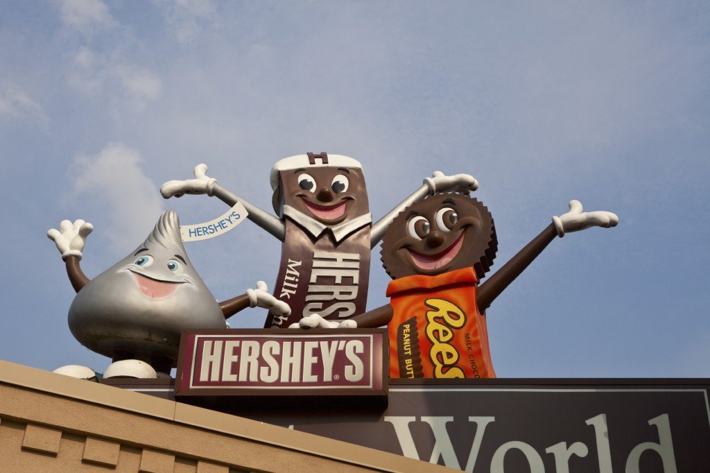 Entrée de Chocolate World en Pennsylvanie