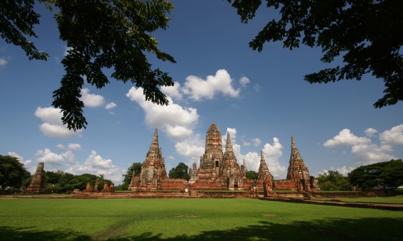 Temples d'Ayutthaya en Thailande