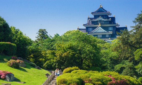 Le château d'Okayama