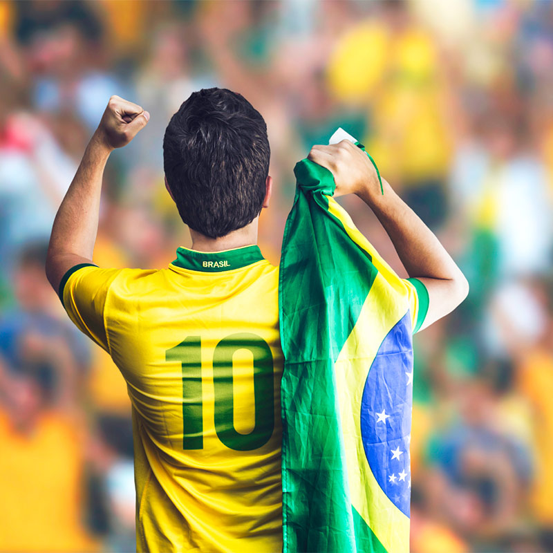 Match de foot au Brésil